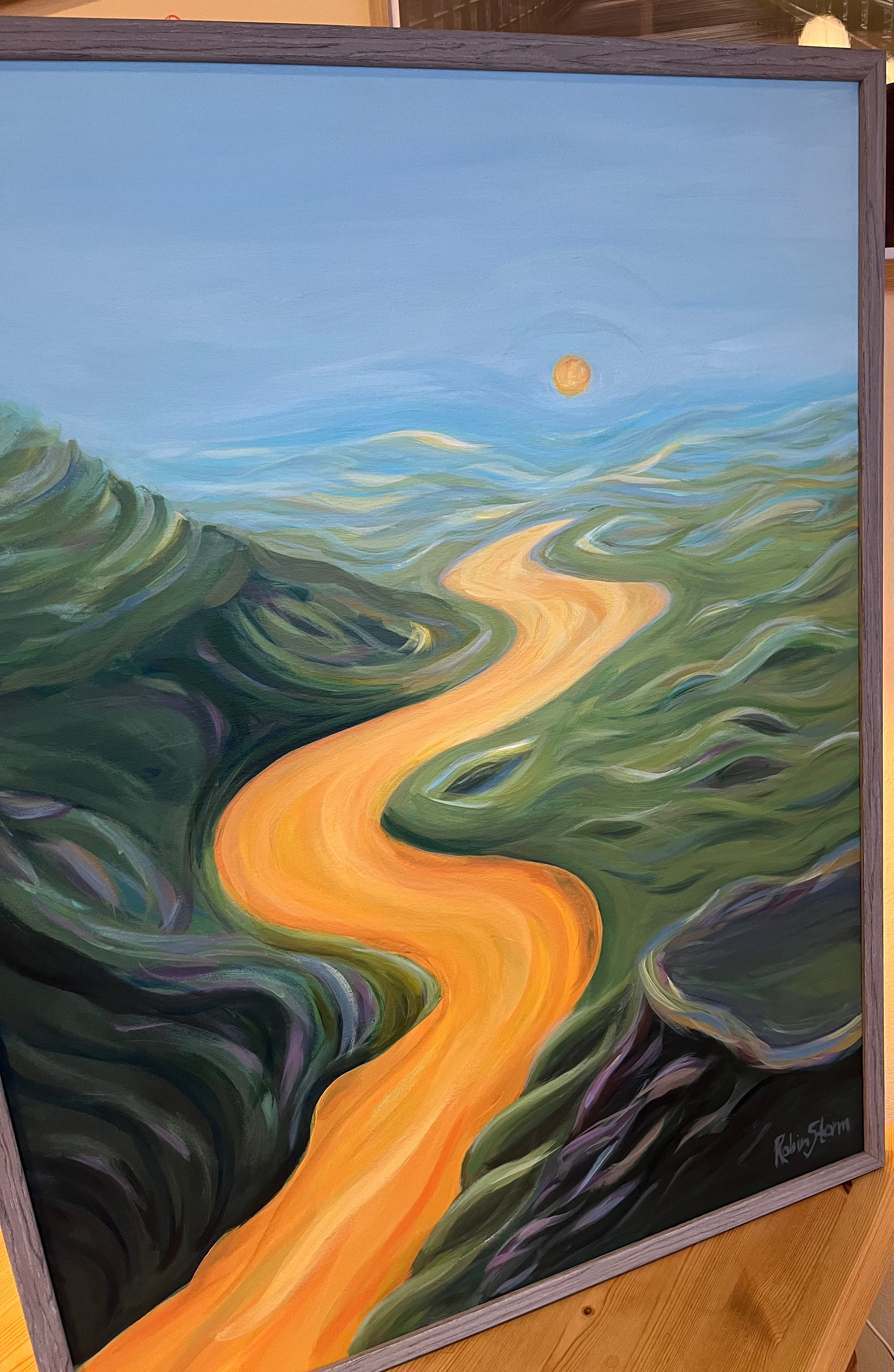 Bøgsted Rende er gul (indrammet)