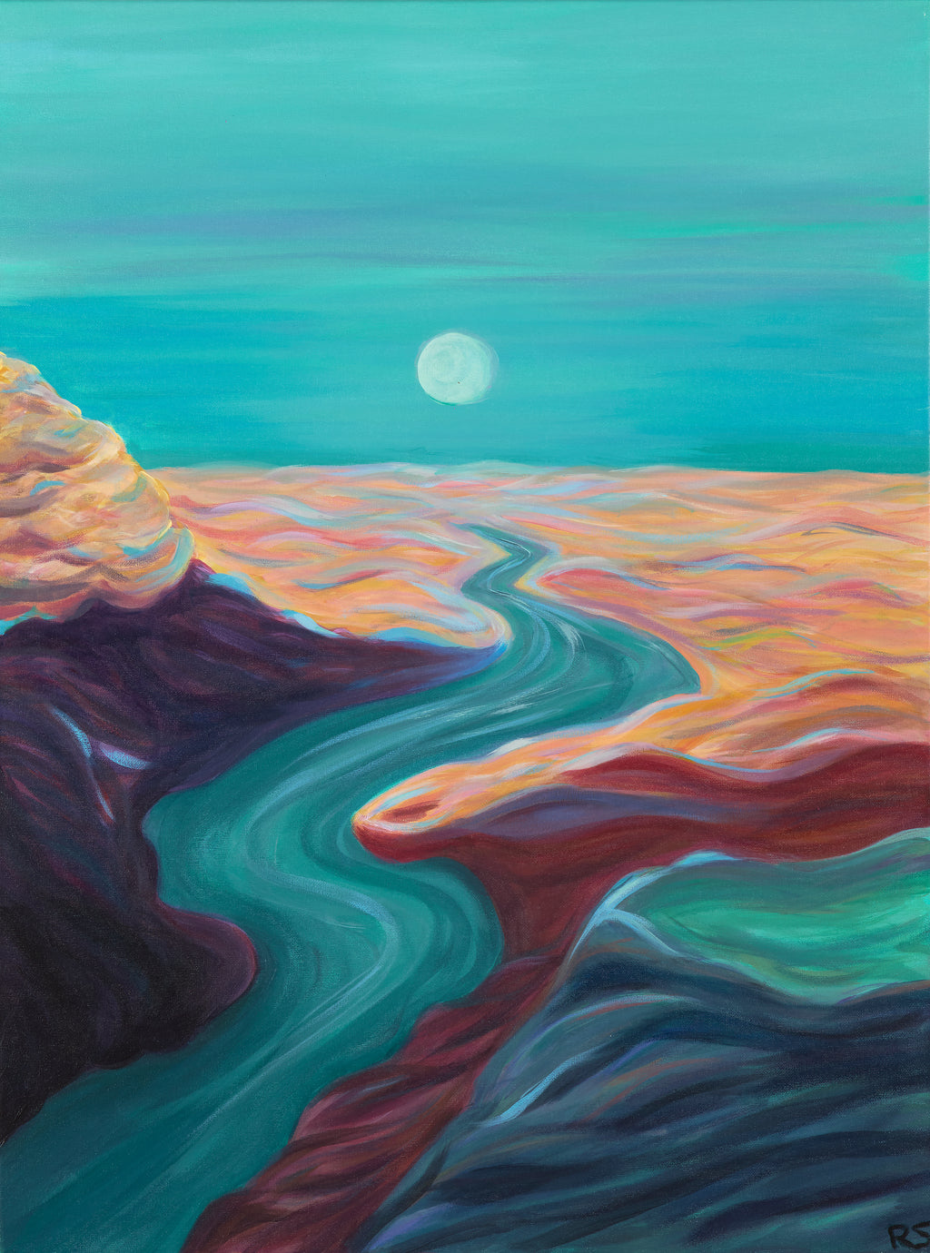 Bøgsted Rende er blå