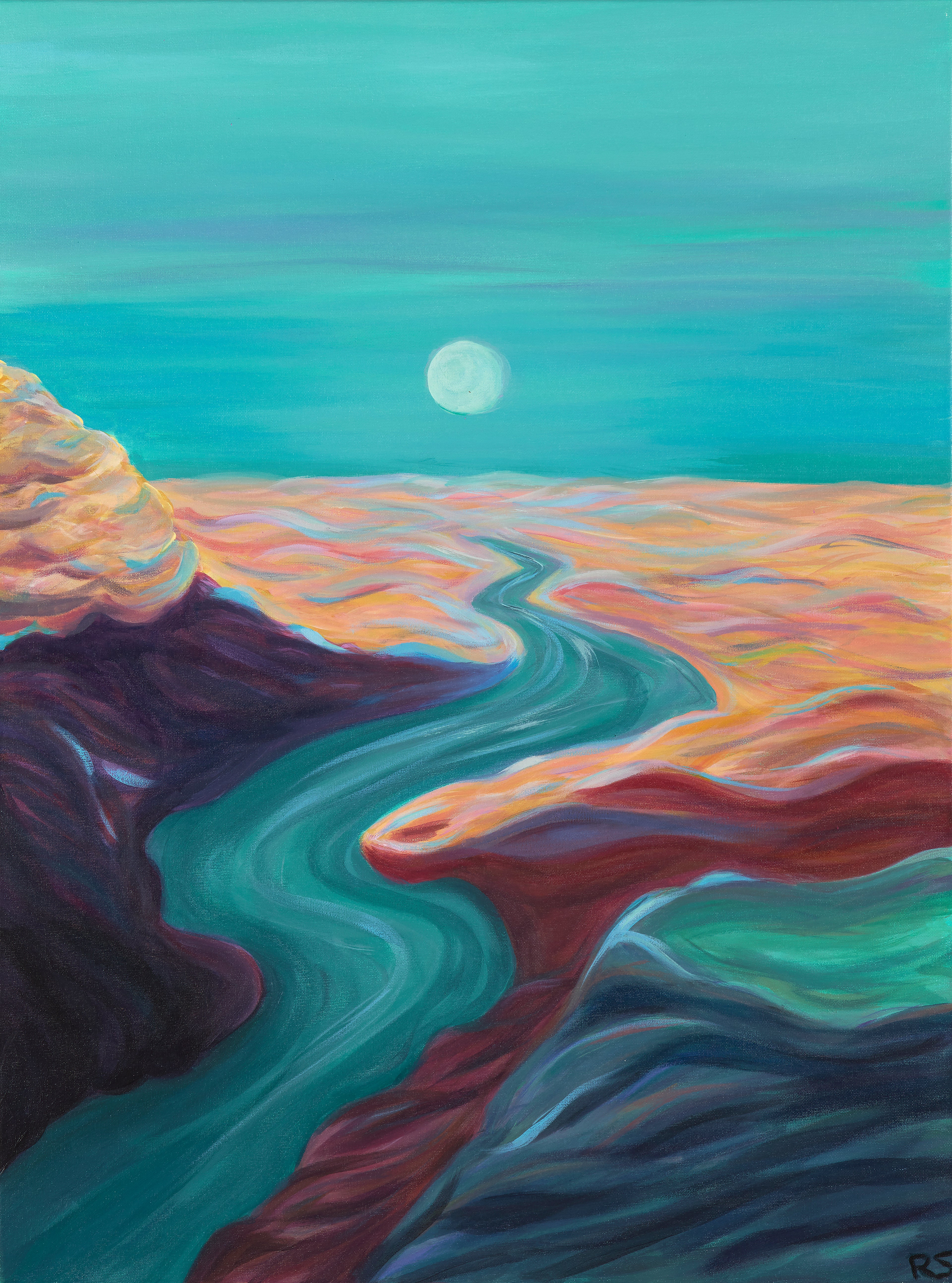 Bøgsted Rende er blå